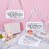 Acrylic Seat Reserved Sign Hanging DJEW-WH0016-74-2