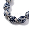 Handmade Blue and White Porcelain Beads PORC-I027-16C-3