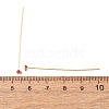 Brass Micro Pave Cubic Zirconia Stud Earring Findings CU-CBA4618-01G-03-3
