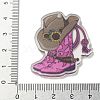 Wsetern Cowboy Theme Printed Acrylic Pendants OACR-H043-01E-3