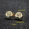 201 Stainless Steel Stud Earrings FS-WGB18B1-13-1