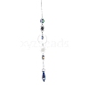 AB Color Plated Crystal Bullet Big Pendant Decorations HJEW-G019-03C-2