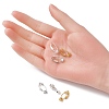 6Pcs 3 Colors Brass Clip-on Earring Converters Findings KK-YW0002-06-4