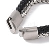 Microfiber Multi-strand Bracelets BJEW-P278-03-4