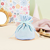 Velvet Jewelry Bags with Drawstring & Plastic Imitation Pearl TP-CJC0001-03E-5