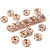 Brass Rhinestone Spacer Beads RB-A014-Z8mm-01RG-NF-1