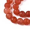 Frosted Natural White Jade Beads Strands G-T138-8mm-209G-3