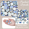 500G 4 Styles Handmade Porcelain Cabochons PORC-SP0001-25-5