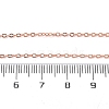 Brass Cable Chain Necklace Making NJEW-D302-80RG-3