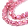 Anti-Tarnish Electroplate Glass Beads Strands EGLA-T021-6mm-15-13-4