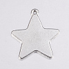 Tibetan Style Alloy Stamping Blank Tag Pendants X-EA085Y-NF-3