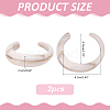 Opaque Acrylic Cuff Bangles for Women BJEW-WH0032-028B-2