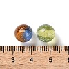 Gradient Color Transparent Resin Beads with Gold Foil RESI-A035-10B-3