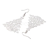 Tarnish Resistant 304 Stainless Steel Dangle Earrings EJEW-JE05876-S-3