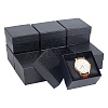 Rectangle Paper Watch Storage Boxes CON-WH0084-65-1