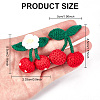 8Pcs 2 Style Cotton Crochet Ornament Accessories DIY-DR0001-08-2