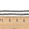 Electroplated Synthetic Non-Magnetic Hematite Beads Strands G-C136-K01-03-4