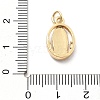 Rack Plating Brass with Cubic Zirconia Pendants KK-Q017-06D-G-3