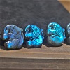 Natural Labradorite Carved Healing Elephant Figurines PW-WG69479-01-2