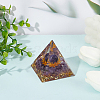 Orgonite Pyramid Resin Energy Generators DJEW-WH0015-38A-3