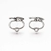 Alloy Stud Earring Findings PALLOY-ZX030-17AS-RS-2