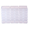 Transparent Plastic Bead Containers CON-BC0004-61-2