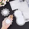 Gorgecraft 3 Sets 2 Styles Round Lace Scrapbooking Paper Pads DIY-GF0006-87-3