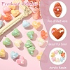 20Pcs UV Plating Opaque Acrylic Beads MACR-YW0004-14-5