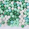 400Pcs 4 Colors Opaque Acrylic Beads MACR-SZ0001-79B-1