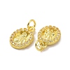 Brass Micro Pave Claer Cubic Zirconia Pendants KK-E068-VF070-3