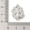 Brass Micro Pave Cubic Zirconia Pendants KK-B122-01A-P-3