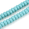 Opaque Spray Painted Glass Beads X-GLAA-ZX008-8mm-18R-1