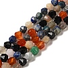 Natural Carnelian/Lapis Lazuli/Labradorite/Amazonite/Apatite Beads Strands G-K382-A01-01-1