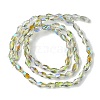 Transparent Electroplate Glass Beads Strands GLAA-K064-03A-HR01-2