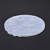 Flat Round with Flower & Butterfly Cup Mat Silicone Molds LS-DIY-M034-29-5