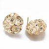 Brass Stud Earring Findings KK-T029-108G-2