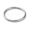 Non-Tarnish 304 Stainless Steel Simple Plain Band Finger Ring for Women Men RJEW-F152-01G-P-2