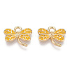 Light Gold Plated Alloy Pendants ENAM-T009-69C-RS-2