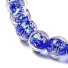 Handmade Dichroic Foil Glass Beads Strands DICH-U001-06A-3