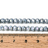 Anti-Tarnish Electroplate Rondelle Glass Beads Strands EGLA-T021-4mm-17-10-2