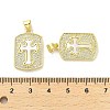 Brass Micro Pave Cubic Zirconia Pendants KK-K365-06D-G-3