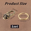 Skull Brass Lobster Claw Clasps KK-WH20002-20B-2