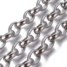 Tarnish Resistant 304 Stainless Steel Rolo Chains CHS-P007-02P