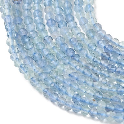 Natural Blue Fluorite Beads Strands GG-CBAE031-A01-2mm-1