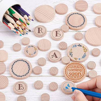2Bag Beech Wooden Round Pieces WOOD-NB0002-77-1