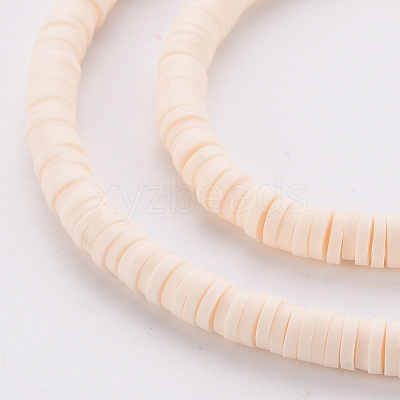 Handmade Polymer Clay Bead Strands X-CLAY-T002-4mm-76-1