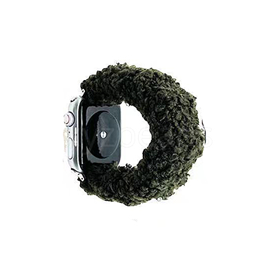 Plush Hairband and Watch Band For iWatch Series 7 Winter limit Smart Watches Size 45mm/42mm/44mm COHT-PW0001-07B-06-1