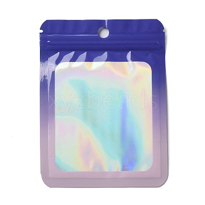 Rectangle Glitter Holographic PVC Resealable Packaging Bags ABAG-P011-01E-03-1