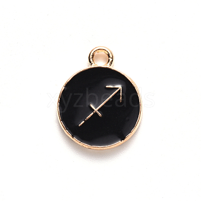 Alloy Enamel Pendants ENAM-SZ0001-27C-F-1