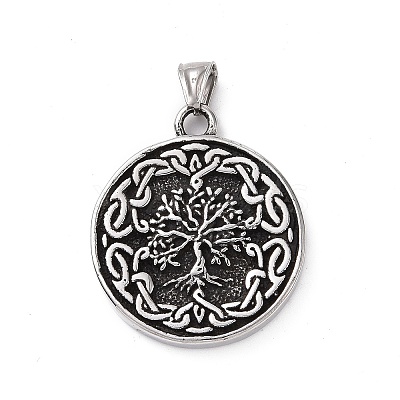 Hand Polished 304 Stainless Steel Pendants X-STAS-J039-08AS-1